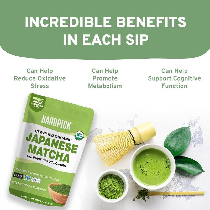 HANDPICK Organic Japanese Matcha Green Tea Powder - Image 5
